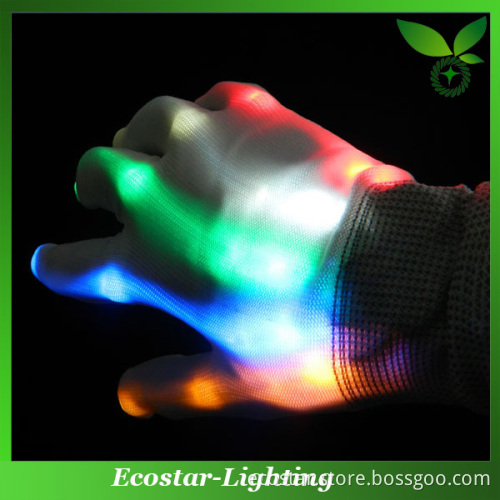 RGB Flashing LED Gloves Wholesale Rainbow Glowing Gloves